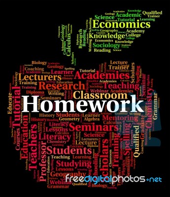 homework text meaning