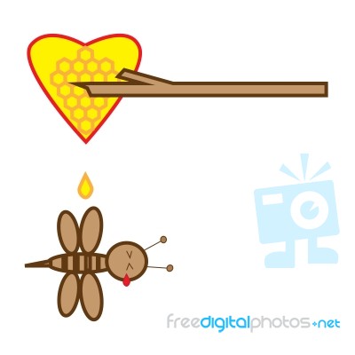 Honey Bee Stock Image