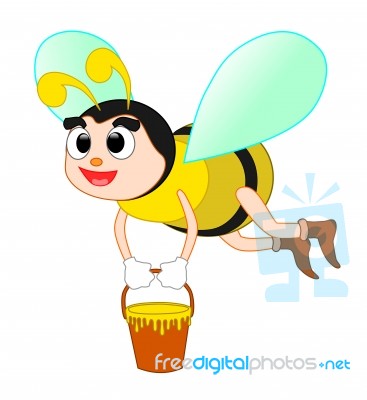 Honey Bee Stock Image