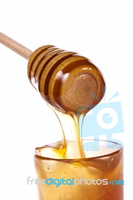 Honey Dipper Stock Photo