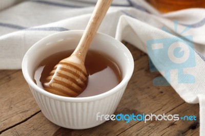 Honey Dipper Delicious Sweet Healthy Still Life Closeup Stock Photo