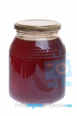 Honey Jar Stock Photo