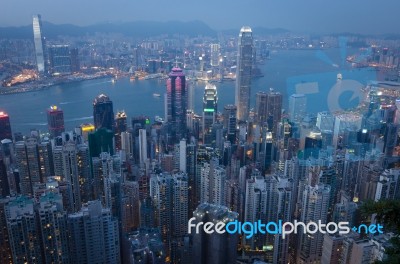 Hongkong The Peak Stock Photo