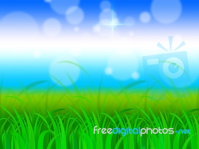 Horizon Background Shows Fresh And Natural Scenery
 Stock Image