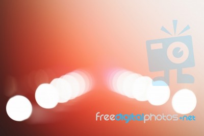 Horizontal Huge Blobs Bokeh With Light Leak Background Stock Photo