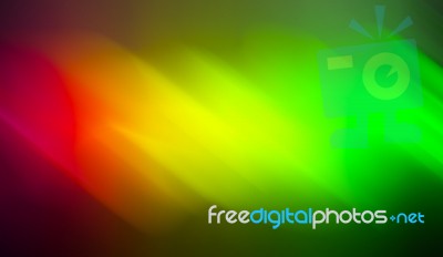 Horizontal Red Yellow Green Blurred Abstraction Backdrop Stock Photo