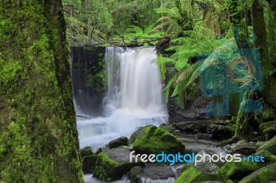 Horseshoe Falls In Mount Field National Park Stock Photo