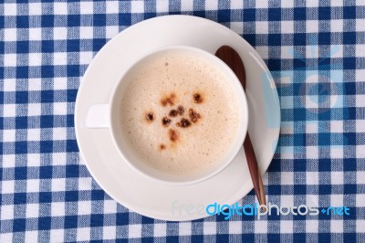 Hot Cappuccino Stock Photo