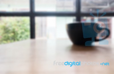 Hot Cup Of Coffee On Wooden Table Stock Photo Hot Cup Of Coffee On Wooden Table Stock Photo