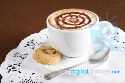 Hot Latte Stock Photo