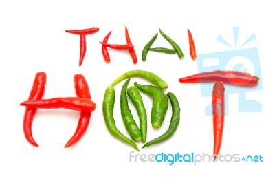 Hot Thai Chilli  Stock Photo