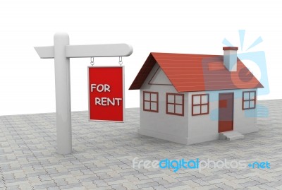 House For Rent Stock Image