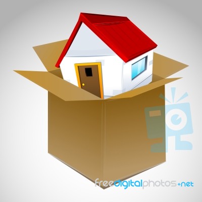 House In Box Stock Image