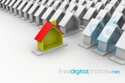 House Rent Concept Stock Image
