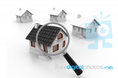 House Search Stock Image
