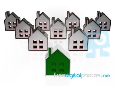 House Symbols Meaning Real Estate For Sale Stock Image