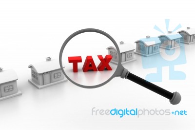House With Tax Stock Image