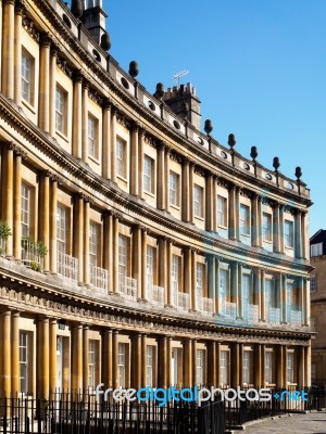 Houses In The Circus In Bath Stock Photo