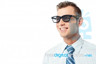How Is My New Sun Glass ? Stock Photo