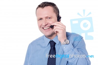 How May I Help You? Stock Photo