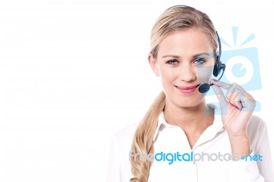 How May I Help You? Stock Photo