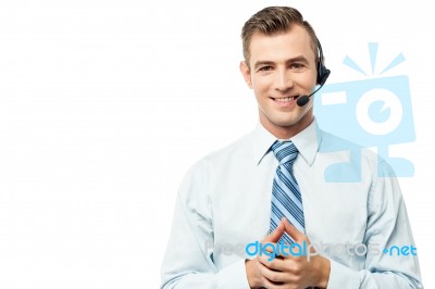How May I Help You Today? Stock Photo