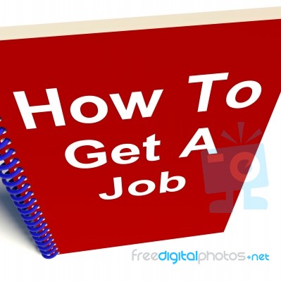 How To Get A Job Book Stock Image