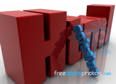 Html Solution 3D Stock Image