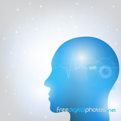Human Head And Brain Stock Image Human Head And Brain Stock Image