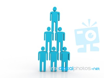 Human Pyramid  Stock Image