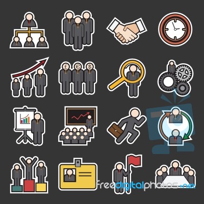 Human Resource Icon Stock Image