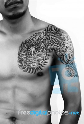 Human Tattoo Stock Photo