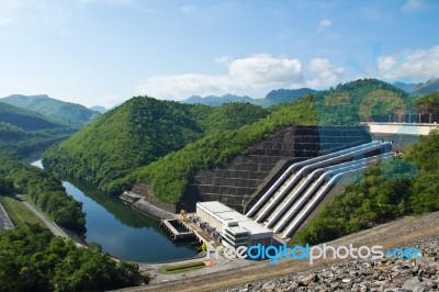 Hydroelectric  Power Plant Stock Photo