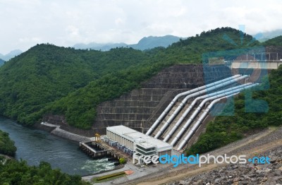 Hydroelectric Powerplant Stock Photo