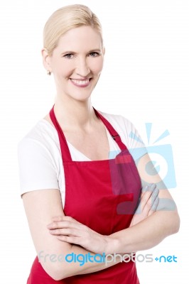 I Am The New Chef Of The Restaurant ! Stock Photo