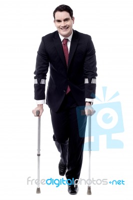 I Can Manage To Walk ! Stock Photo