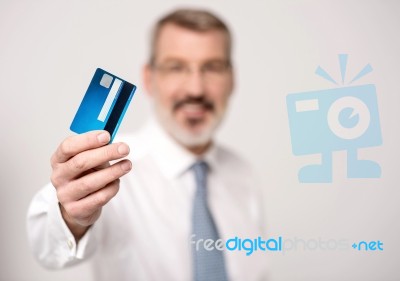 I Got My New Cash Card ! Stock Photo