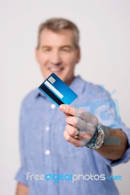 I Got My New Credit Card ! Stock Photo