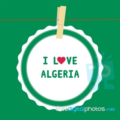 I Love Algeria4 Stock Image