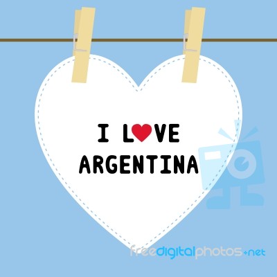 I Love Argentina5 Stock Image