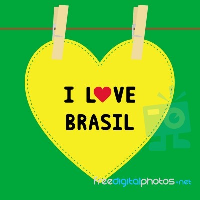 I Love Brasil5 Stock Image