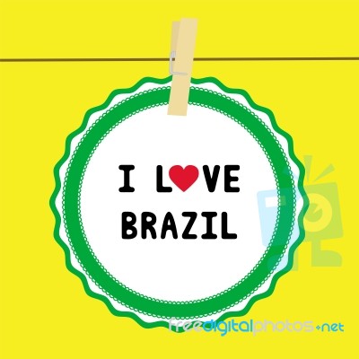 I Love Brazil4 Stock Image