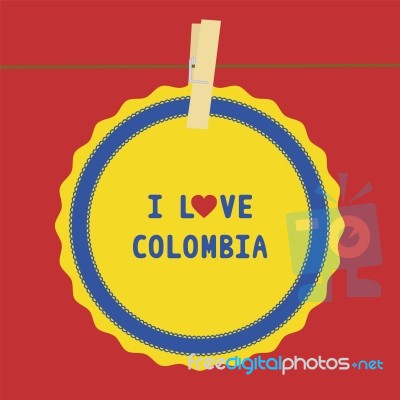 I Love Colombia4 Stock Image