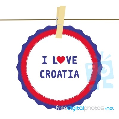 I Love Croatia4 Stock Image