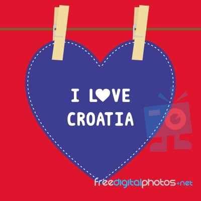 I Love Croatia5 Stock Image