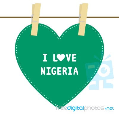 I Love Nigeria Stock Image