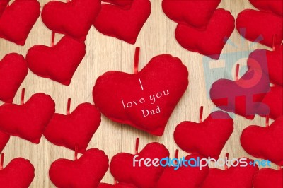 I Love You Dad Stock Photo