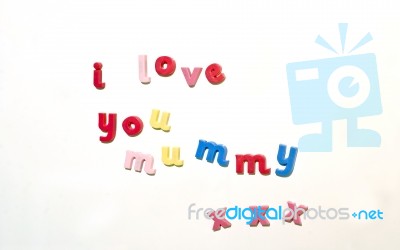 I Love You Mummy Stock Photo
