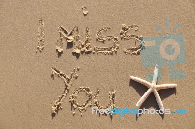 I Miss You Stock Photo