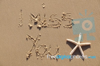 I Miss You Stock Photo